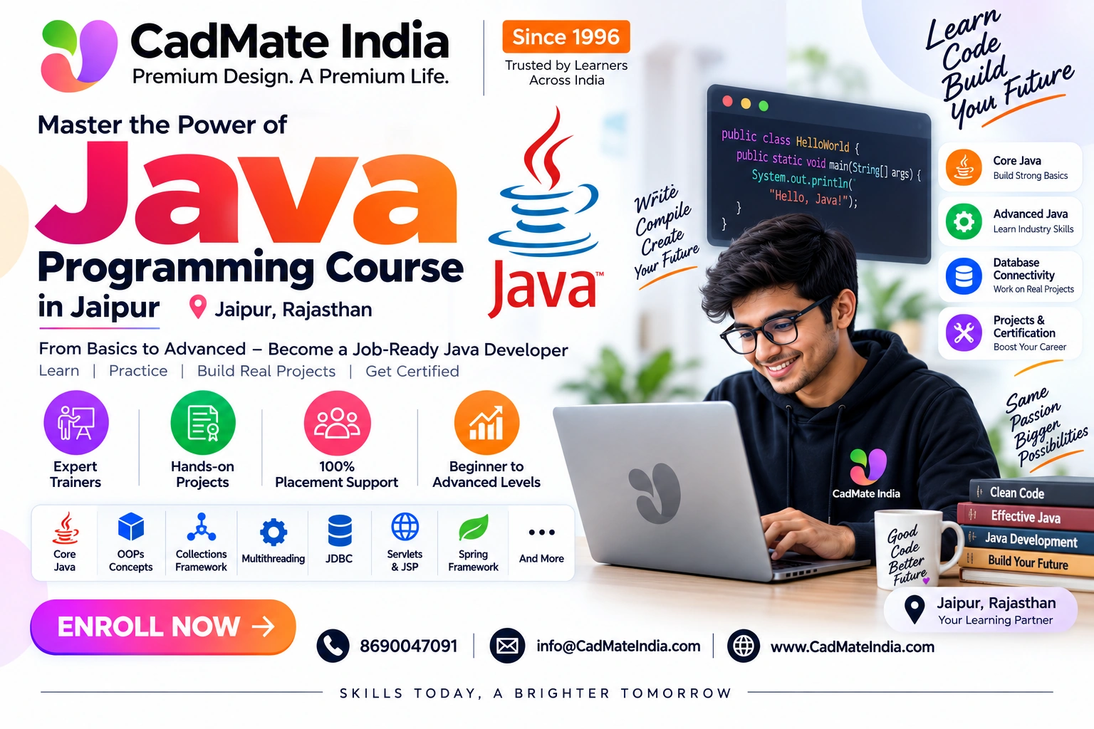 Java Programming course in Jaipur at CadMate India